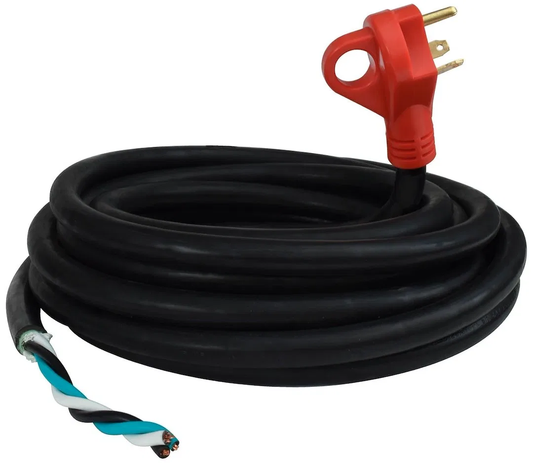 A10-3025END – VALTERRA LLC Power Cord, Power Supply Cord Single 3 Prong Non-Detachable End And End For Hard Wiring 30...